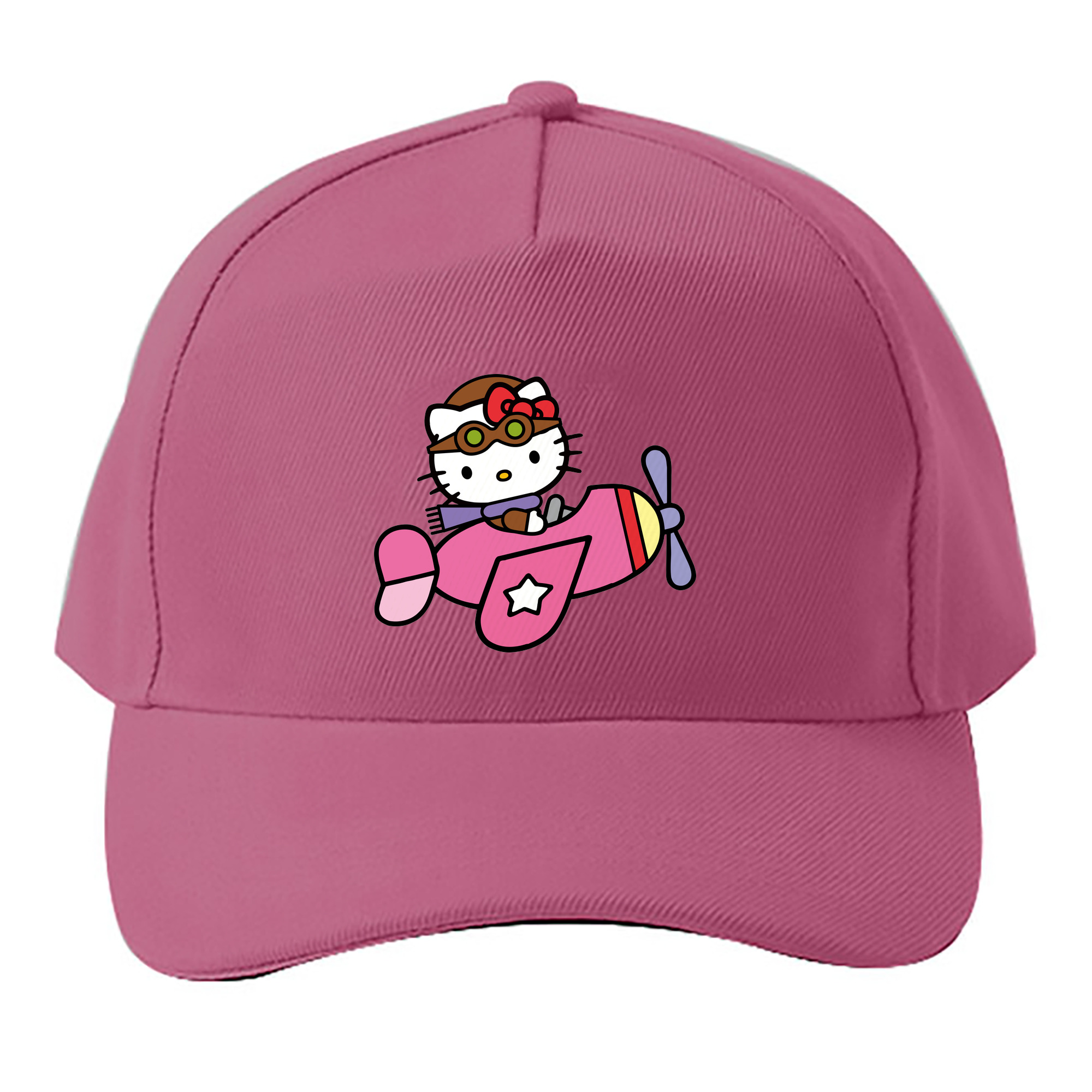 （画像用） Hello Kitty ハローキティ ベースボールキャップ 綿100％ 男女兼用 帽子 スポーツ